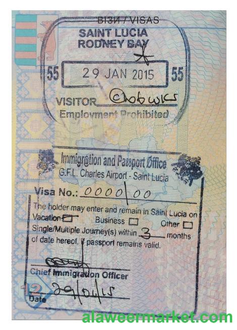 SAINT LUCIA travel visa